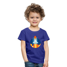 Lade das Bild in den Galerie-Viewer, Kinder T-Shirt - Space Shuttle startet - Königsblau
