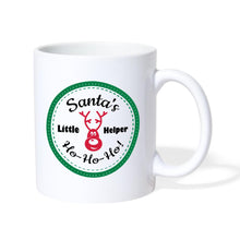 Lade das Bild in den Galerie-Viewer, Weihnachtstasse - Santas Little Helper Ho Ho Ho! - Weiß