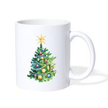 Lade das Bild in den Galerie-Viewer, Tasse mit Weihnachtsbaum - Weiß