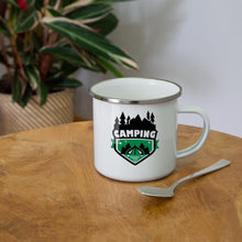 Lade das Bild in den Galerie-Viewer, Emaille-Tasse - Camping Tasse - Weiß
