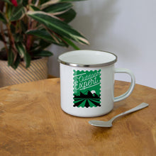Lade das Bild in den Galerie-Viewer, Emaille-Tasse - Outdoor Expert - Weiß