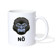 Lade das Bild in den Galerie-Viewer, Lustige Tasse mit Gesicht (Affe) - Weiß