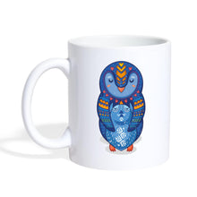 Lade das Bild in den Galerie-Viewer, Pinguin Tasse - Pinguin Mama und Kind - white