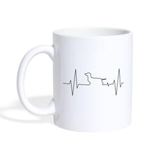 Lade das Bild in den Galerie-Viewer, Dackel Tasse - Herzschlag für den Dackel - white