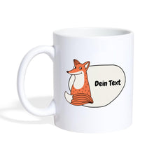 Lade das Bild in den Galerie-Viewer, Fuchs Tasse - personalisiert - white