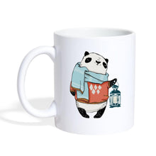 Lade das Bild in den Galerie-Viewer, Kaffee-Tasse - Panda mit Schal und Lampe - white