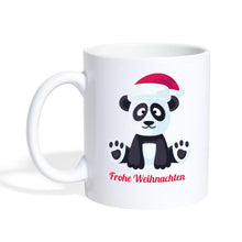 Lade das Bild in den Galerie-Viewer, Panda Tasse - Frohe Weihnachten - white