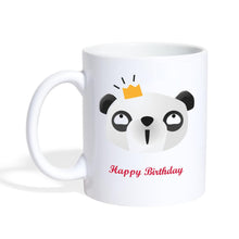 Lade das Bild in den Galerie-Viewer, Panda Tasse - Happy Birthday - white