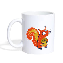 Lade das Bild in den Galerie-Viewer, Tasse mit Eichhörnchen und Eichel - white