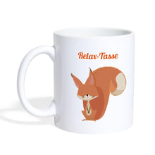 Lade das Bild in den Galerie-Viewer, Relax-Tasse mit Eichhörnchen - white