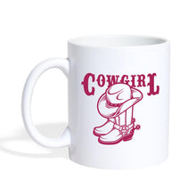 Lade das Bild in den Galerie-Viewer, Pferde Tasse - Cowgirl - white