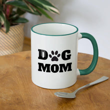 Lade das Bild in den Galerie-Viewer, Kaffee-Tasse - DOG MOM - Weiß/Dunkelgrün