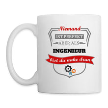 Lade das Bild in den Galerie-Viewer, Tasse - Niemand ist perfekt aber als Ingenieur bist du nahe dran - weiß