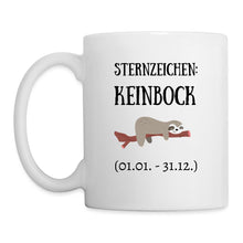 Lade das Bild in den Galerie-Viewer, Tasse - Sternzeichen Keinbock - weiß