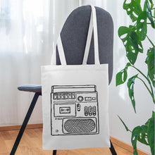 Lade das Bild in den Galerie-Viewer, Stoffbeutel Vintage Recorder - Weiß