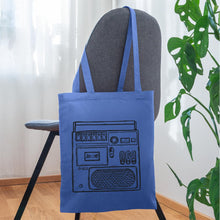 Lade das Bild in den Galerie-Viewer, Stoffbeutel Vintage Recorder - Hellblau