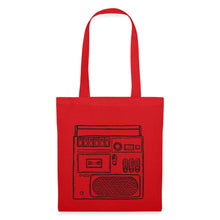 Lade das Bild in den Galerie-Viewer, Stoffbeutel Vintage Recorder - Rot
