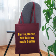 Lade das Bild in den Galerie-Viewer, Stoffbeutel Berlin, Berlin - Burgunderrot