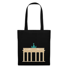 Lade das Bild in den Galerie-Viewer, Stoffbeutel Berlin mit Brandenburger Tor - Schwarz