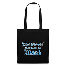 Lade das Bild in den Galerie-Viewer, Stoffbeutel - Mei Dirndl is in da Wäsch - Schwarz