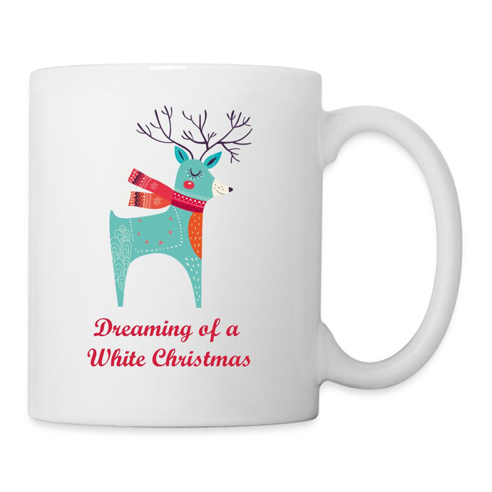 Tasse - Dreaming of a White Christmas - Weiß