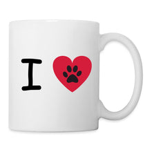 Lade das Bild in den Galerie-Viewer, Tasse - I love Dogs - white