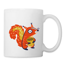Lade das Bild in den Galerie-Viewer, Tasse mit Eichhörnchen und Eichel - white