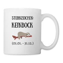 Lade das Bild in den Galerie-Viewer, Tasse - Sternzeichen Keinbock - weiß