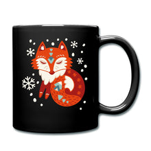 Lade das Bild in den Galerie-Viewer, Weihnachtstasse mit Fuchs - Schwarz
