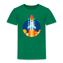 Lade das Bild in den Galerie-Viewer, Kinder Premium T-Shirt - Space Shuttle startet - Kelly Green
