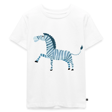 Lade das Bild in den Galerie-Viewer, Kinder Premium T-Shirt - Zebra - Weiß
