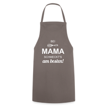 Lade das Bild in den Galerie-Viewer, Kochschürze für Damen - bei MAMA schmeckt&#39;s am besten! - Grau
