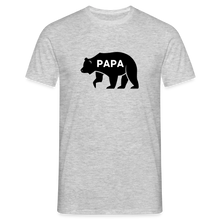 Lade das Bild in den Galerie-Viewer, Männer T-Shirt - Papa Bär - Grau meliert
