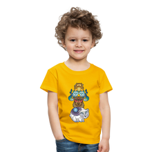 Lade das Bild in den Galerie-Viewer, Kinder Premium T-Shirt - Tiere mit Mustern - Sonnengelb
