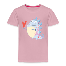 Lade das Bild in den Galerie-Viewer, Kinder Premium T-Shirt - kleines Monster mit Herz - Hellrosa
