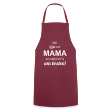 Lade das Bild in den Galerie-Viewer, Kochschürze für Damen - bei MAMA schmeckt&#39;s am besten! - Bordeaux
