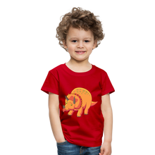 Lade das Bild in den Galerie-Viewer, Kinder Premium T-Shirt - Dino Triceratops - Rot
