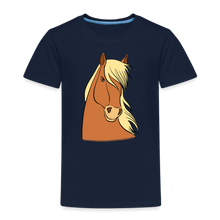 Lade das Bild in den Galerie-Viewer, Kinder Premium T-Shirt mit Pferdekopf - Navy
