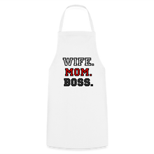 Lade das Bild in den Galerie-Viewer, Schürze - Wife. Mom. Boss. - Weiß
