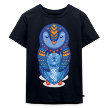 Lade das Bild in den Galerie-Viewer, Kinder Premium T-Shirt - Pinguin Mama mit Baby - Navy
