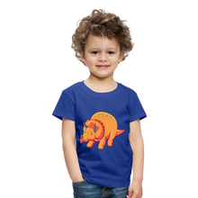 Lade das Bild in den Galerie-Viewer, Kinder Premium T-Shirt - Dino Triceratops - Königsblau
