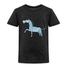 Lade das Bild in den Galerie-Viewer, Kinder Premium T-Shirt - Zebra - Anthrazit
