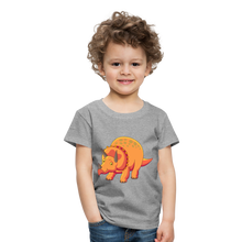 Lade das Bild in den Galerie-Viewer, Kinder Premium T-Shirt - Dino Triceratops - Grau meliert
