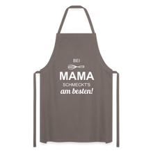 Lade das Bild in den Galerie-Viewer, Kochschürze für Damen - bei MAMA schmeckt&#39;s am besten! - Grau
