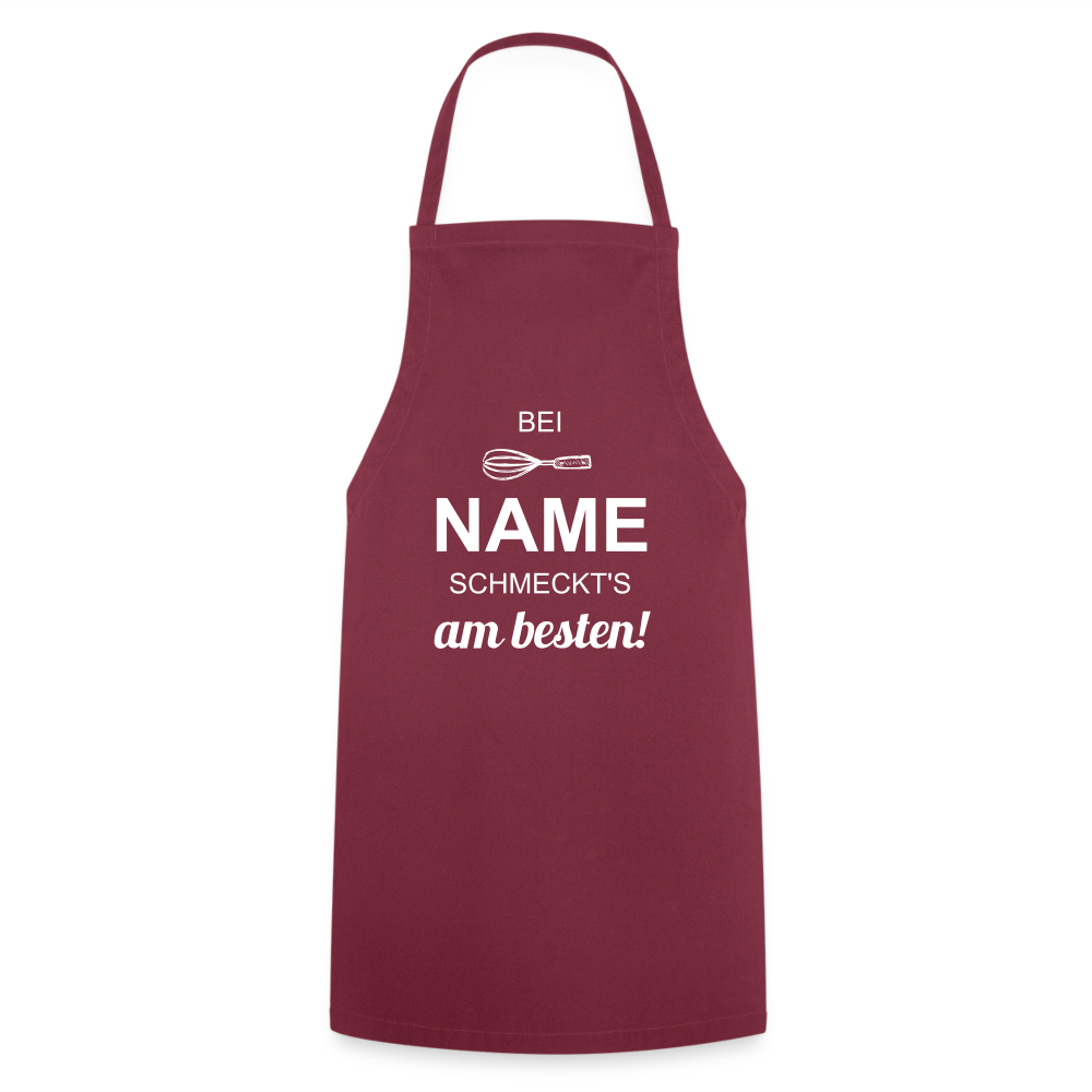 Kochschürze für Männer - bei NAME schmeckt's am besten! - Bordeaux