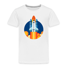 Lade das Bild in den Galerie-Viewer, Kinder Premium T-Shirt - Space Shuttle startet - Weiß
