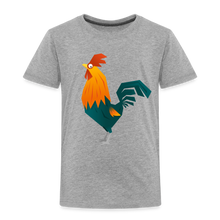 Lade das Bild in den Galerie-Viewer, Kinder Premium T-Shirt - Hahn - Grau meliert
