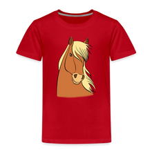 Lade das Bild in den Galerie-Viewer, Kinder Premium T-Shirt mit Pferdekopf - Rot

