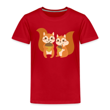 Lade das Bild in den Galerie-Viewer, Kinder Premium T-Shirt - Eichhörnchen - Rot
