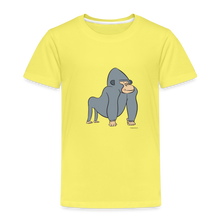 Lade das Bild in den Galerie-Viewer, Kinder Premium T-Shirt mit Gorilla - Gelb
